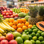 Um Mix de frutas no seu mercado